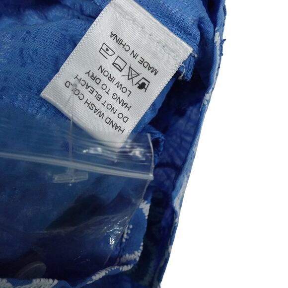 New Tuckernuck Riviera Painted Chintz Aurora Blue Floral Dress Retro Mod XL NWT - Picture 13 of 16